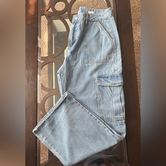 SHEIN Blue Relaxed Jeans Classic Denim - Picture 1 of 7